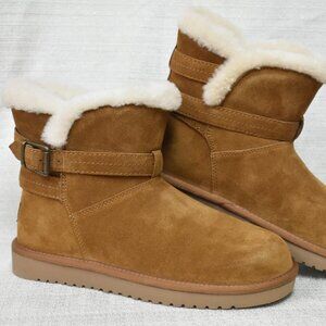 NWT Koolaburra By UGG Delene Mini Chestnut Boots - Women's 7